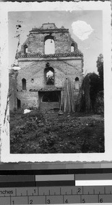 Ruins of the old church in Aguacatan, Guatemala, ca. 1943