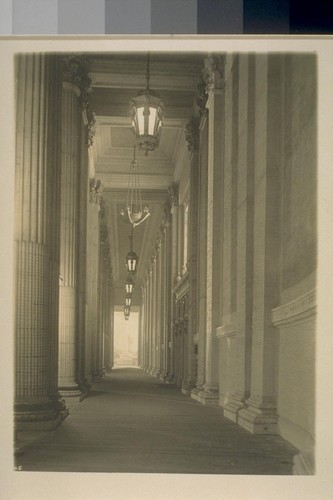 [H305? Colonnade, Court of Flowers (George W. Kelham, architect).]