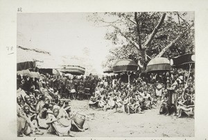 5 mai 1885. Le commissaire anglais, le roi de l'Okwana et sa suite lors de l'annexion 5 mai 1885
