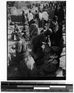 Preparing food for the lovefeast, South Africa East, 1932
