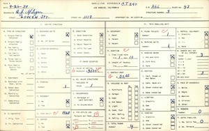 WPA household census for 1119 LOWEN STREET, Los Angeles County