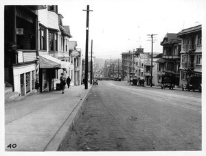 First Street, Los Angeles. Looking west along First Street from Grand Avenue, 1926