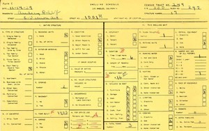 WPA household census for 1001 E VERNON, Los Angeles