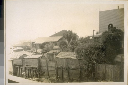 West from the rear of 420 35th Ave. bet. Clement & Geary St. Feb. 1929