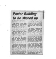 Porter Building to be shored up