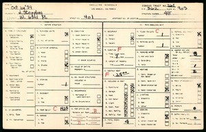 WPA household census for 401 WEST 63RD PLACE, Los Angeles County
