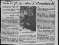 Year of Mayor Mardi Wormhoudt
