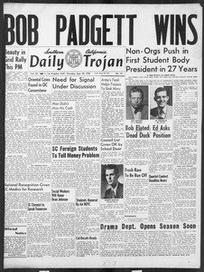 Daily Trojan, Vol. 41, No. 15, September 29, 1949
