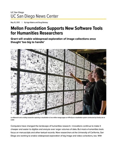 Mellon Foundation Supports New Software Tools for Humanities Researchers
