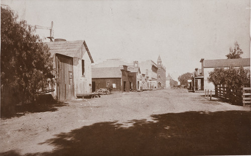 B.F. Conaway photograph of Sycamore Street in Santa Ana