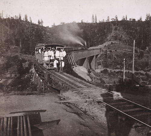 1341. C. P. R. R. Train on Long Ravine Bridge