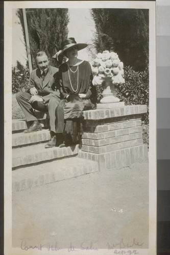Count John De Salio [?], Mrs. Beale [?], Sep. '22 [September 1922]