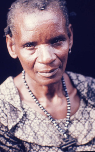 Woman close-up, San Basilio de Palenque, 1976