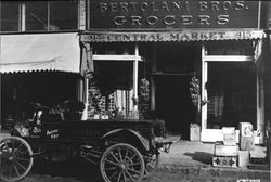 Central Market, Bertolani Brothers Grocers, Santa Rosa, California, 1915