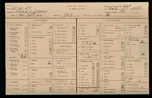 WPA household census for 707 W 74TH ST, Los Angeles County