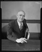Joseph Weinblatt, who was convicted of conspiracy to obstruct justice, Los Angeles, 1934-1935