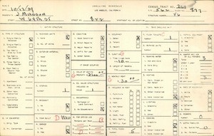 WPA household census for 822 WEST 64TH STREET, Los Angeles County