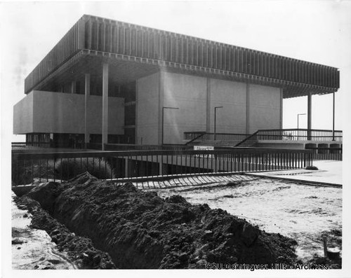 Library exterior after construction completed