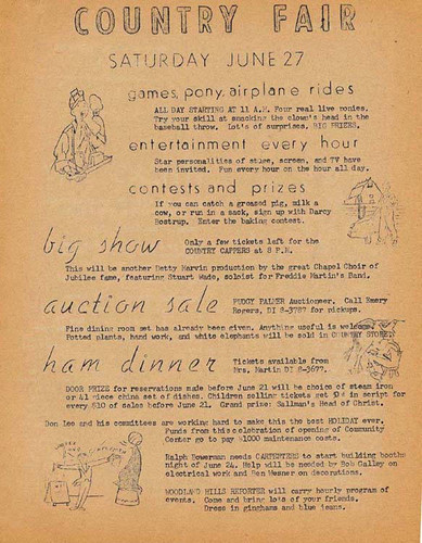 Community Church Visitor newsletter, 1953
