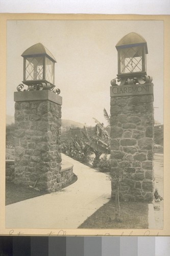 Entrance to Claremont, Berkeley, California