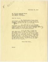 Letter from Julia Morgan to William Randolph Hearst, September 19, 1929