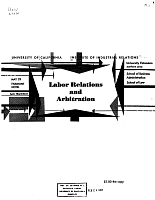 Labor Relations and Arbitration. May 23, [1956], Fairmont Hotel, San Francisco, University of California, Institute of Industrial Relations, University of Extension, Northern Area, School of Business Administration, School of Law