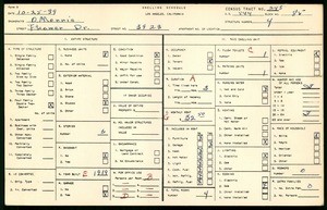 WPA household census for 3923 FLOWER DRIVE, Los Angeles County