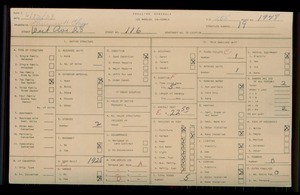 WPA household census for 116 W 28TH AVENUE, Los Angeles