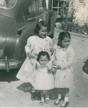 Parra sisters when they were young, East Los Angeles, California