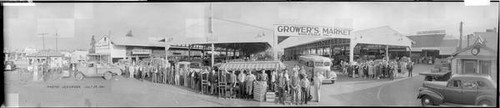 Group portrait of employees at the Wholesale Grower's Market on East Taylor Street