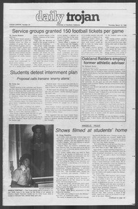 Daily Trojan, Vol. 88, No. 27, March 13, 1980
