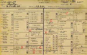 WPA household census for 1332 W 56TH, Los Angeles
