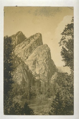 3 hrs. by rail. [No.] 365. [Three Brothers, Yosemite Valley.]