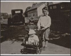 Callison grandchildren at Callison Dairy, Santa Rosa, California, about 1928