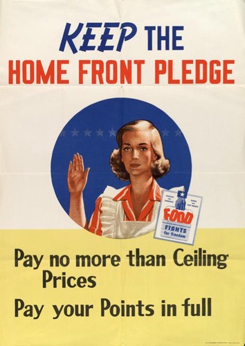 Keep the home front pledge: Pay no more than ceiling prices: Pay your points in full