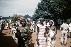 Outside the church, Ngaoundéré, Adamaoua, Cameroon, 1953-1968