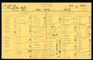 WPA household census for 225 1/2 RENO ST, Los Angeles