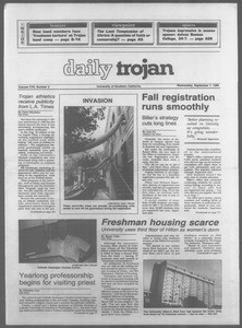 Daily Trojan, Vol. 107, No. 2, September 07, 1988
