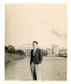 John Yoshinaga in front of Dauiichi Building