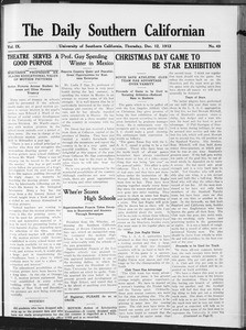 The Daily Southern Californian, Vol. 9, No. 49, December 12, 1912