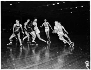USC (University of Southern California) vs Oregon State University--Basketball, 1956