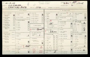 WPA household census for 1116 E CENTURY, Los Angeles County