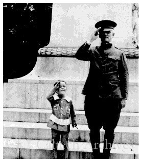 Lt. Col. Robert Millikan and his son, Max age 5