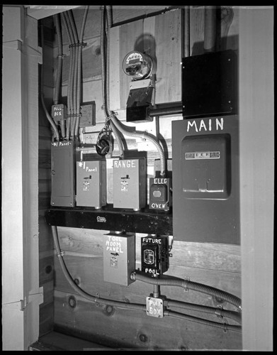 Pace Setter House of 1948. Utility panel