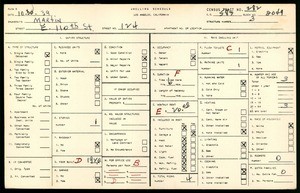 WPA household census for 124 EAST 110TH STREET, Los Angeles County