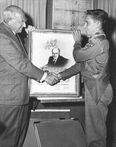 Cecil B. DeMille honored by boy scouts