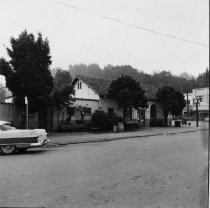 Throckmorton Avenue side of the Mill Valley Depot station 4, early 1950's