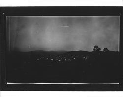 Petaluma, California at night, 1929