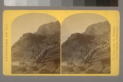 View of Grand Canon Walls near mouth of Diamond River.--Photographer: T. H. O'Sullivan--Photographer's number: 20--Photographer's series: Expedition of 1871