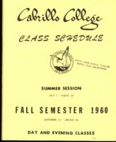 Cabrillo College Evening Classes Spring Semester 1961
